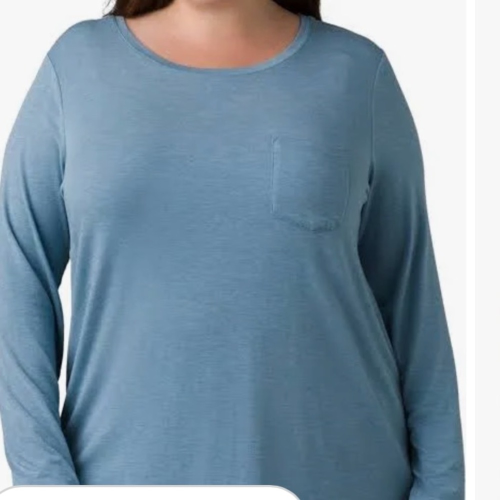 Prana Foundation Plus long sleeved tee 2X